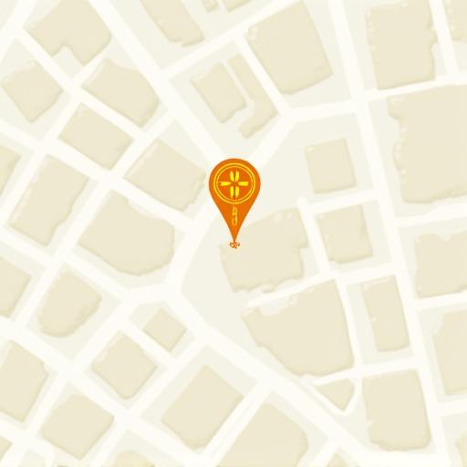 A detailed map showing the exact location of Saffron Spire at 72 Guildhall Street in Salisbury city center.